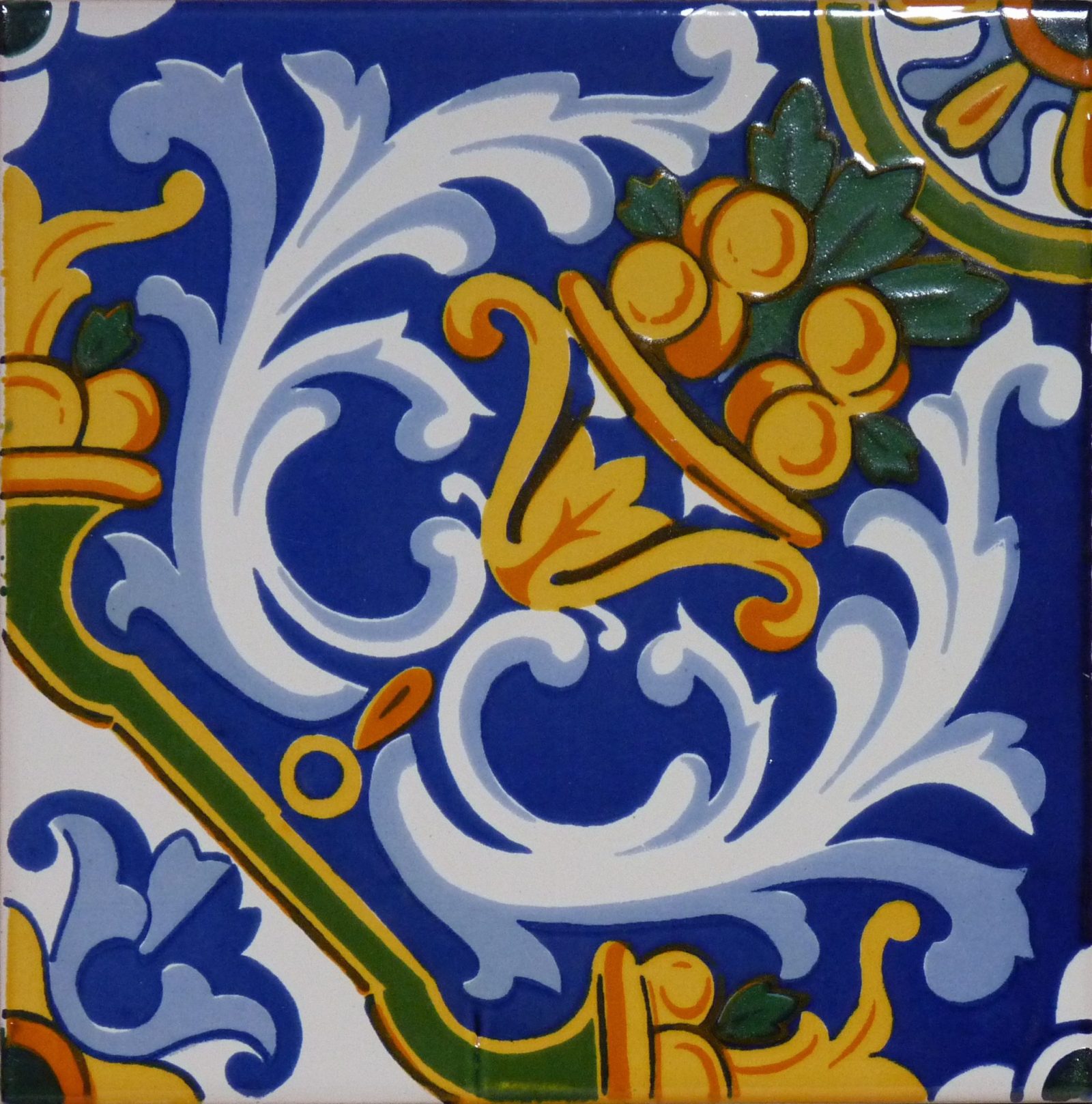 Modelo 20×20 Adra, azulejo artesano decorado a mano