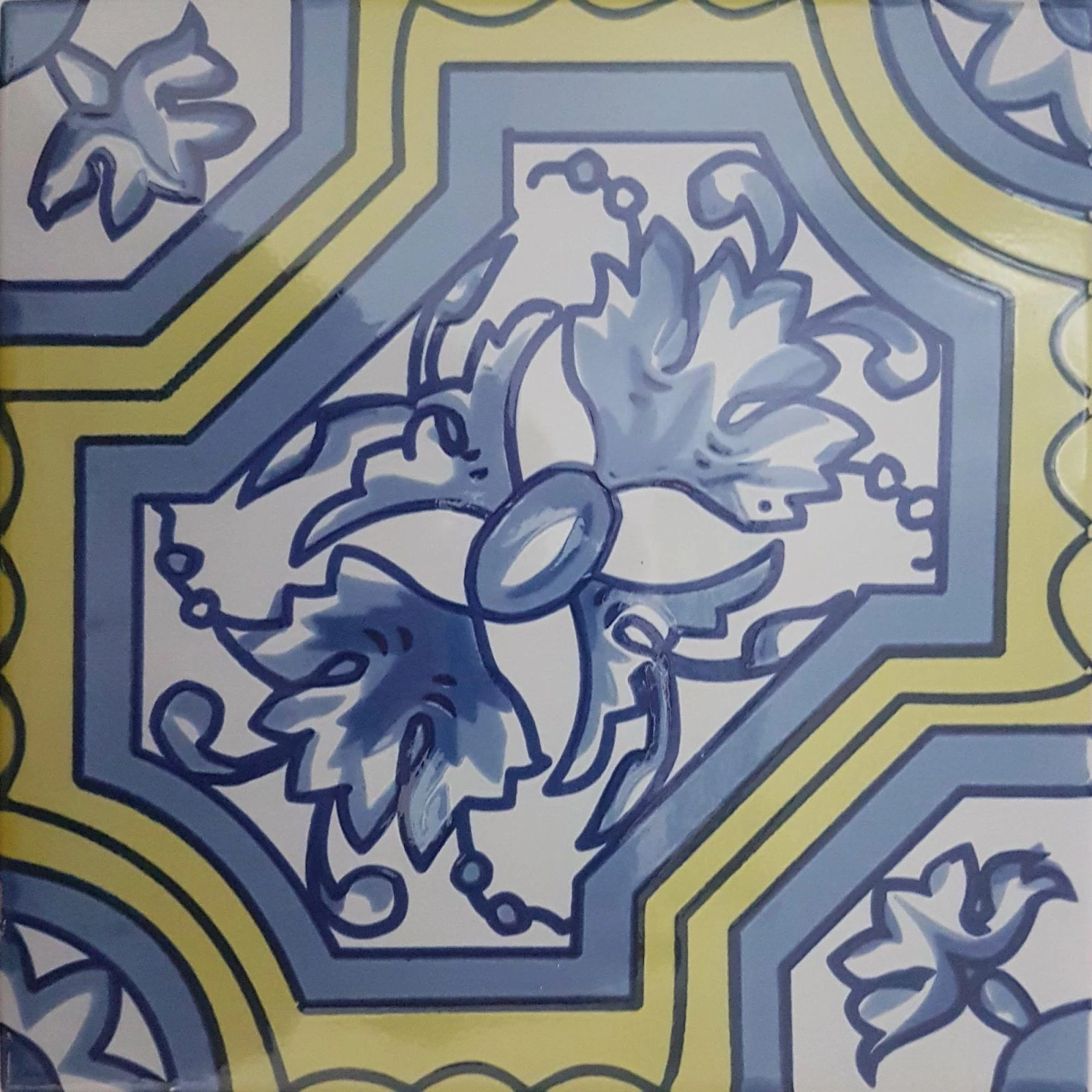 Azulejo artesano de 20×20 cm, modelo Urbem