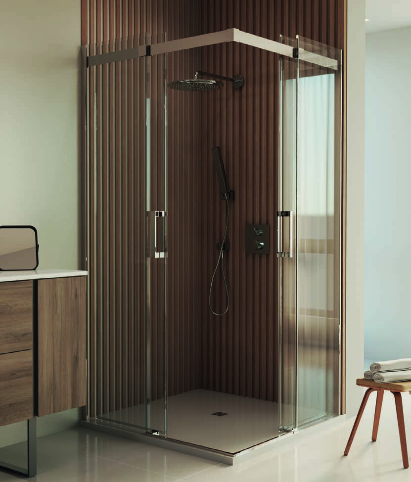 Mampara de ducha angular corredera Elegant 300