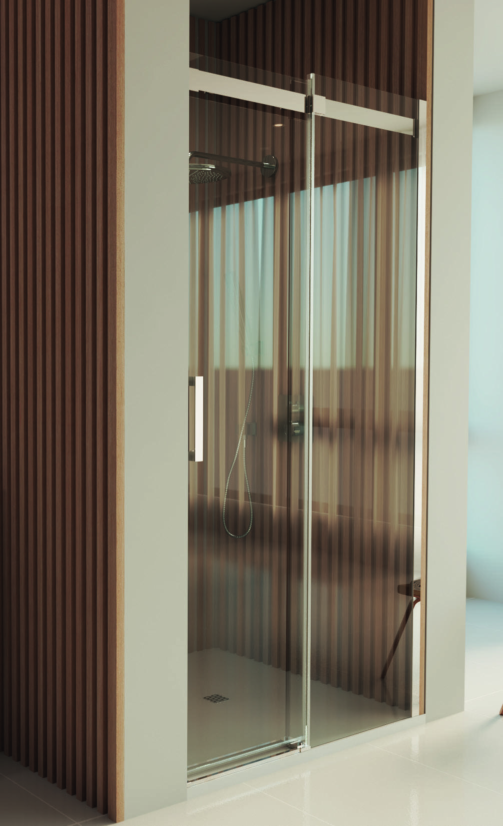Mampara de ducha frontal corredera Elegant 100
